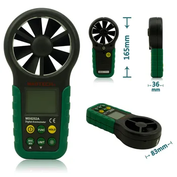 

Digital Anemometer Wind Speed Meter Portable Air Flow Tester 0.4-30m/s Windmeter Hand-held Wind Speed Measuring Instruments