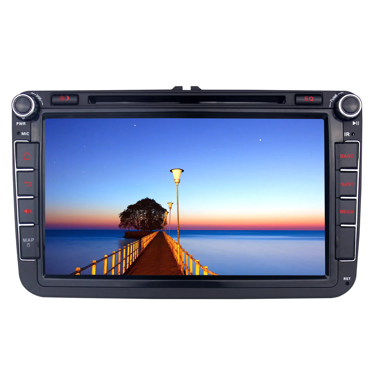 Clearance JOYING 2 din car radio player 8" GPS Navigator 4GB+64GB Android 8.1 Support 3G/4G for VW/SKODA/SEAT/Volkswagen Split Screen DSP 2