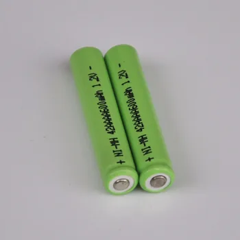 

UNITEK 2PCS 1.2V AAAA rechargeable battery 600mah 4A ni-mh nimh cell for LED Laser pointer pen flashlight