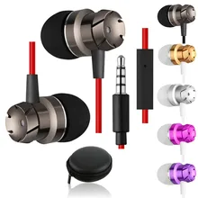 3,5 мм в ухо наушники-вкладыши турбо тяжелый бас стерео с микрофоном спортивные наушники для samsung iPhone xiaomi MP3 MP4 200 шт