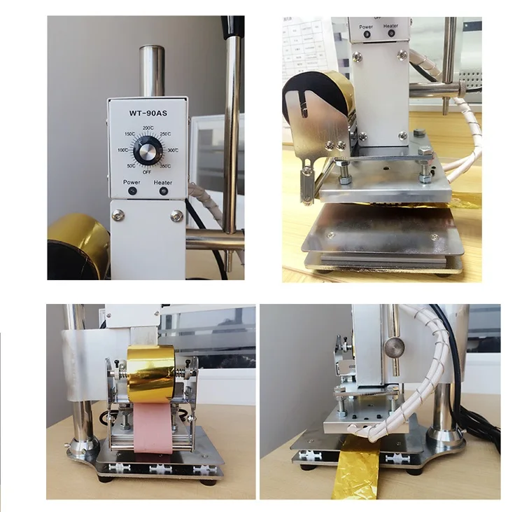 Электрический тиснение машина Diy Рисунок Горячая фольга тиснение машина кожа тиснение Печать Логотип Торговая марка брэндинг