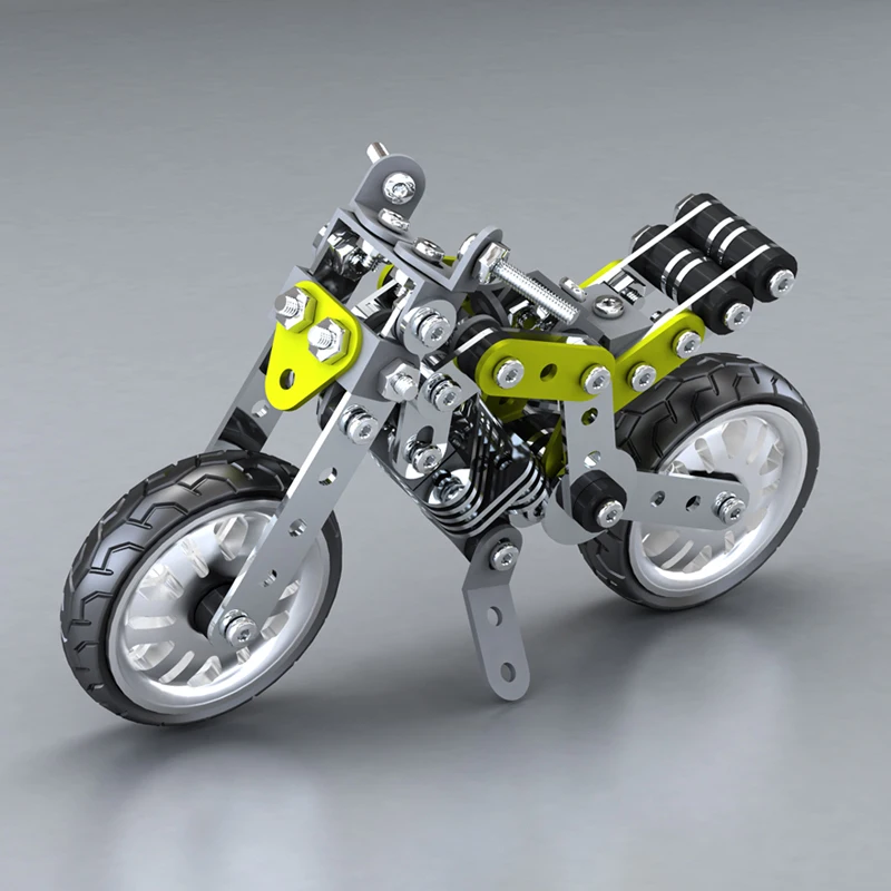 

INKPOT 188 PCS Metal Motorcycle Model Building Kits Educational DIY Toys Construction Technic Series Gift For Kid