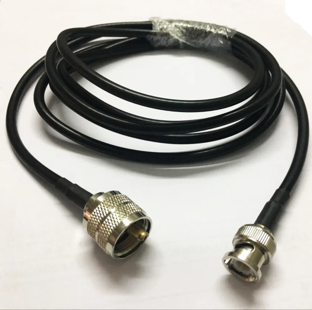1m 3M 5M UHF pl259 Male to BNC Male Plug RF Coaxial Extension Jumper