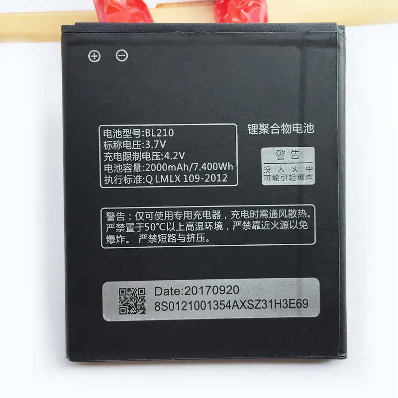 Оригинальный аккумулятор BL210 для Lenovo A536 A606 S820 S820E A750E A770E A656 A766 A658T S650|Аккумуляторы