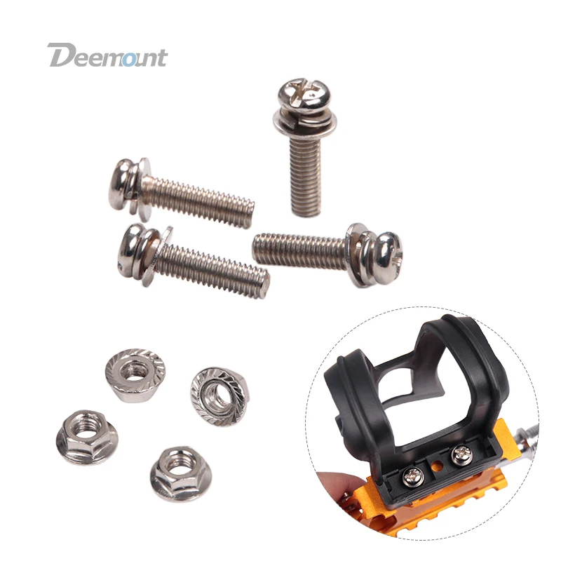 Deemount 10PCS/Lot Bicycle Pedal Harness Bolts M5*20 Screws with Washer