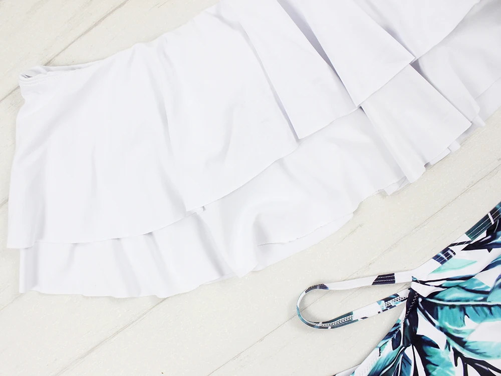 Floylyn-Bikini-High-Waist-Swimsuit-Ruffle-Vintage-Bikini-Set-Off-Shoulder-Swimwear-Bandeau-Solid-Top-Print (2)