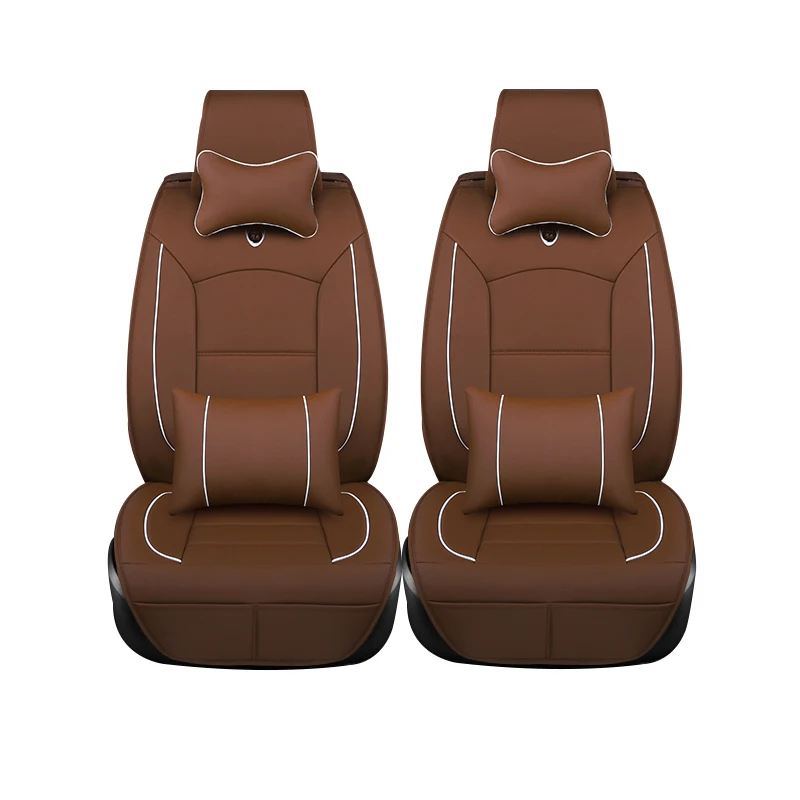 

2 pcs Leather car seat covers For Mazda 3 6 2 C5 CX-5 CX7 323 626 M2 M3 M6 Axela Familia car accessories car styling