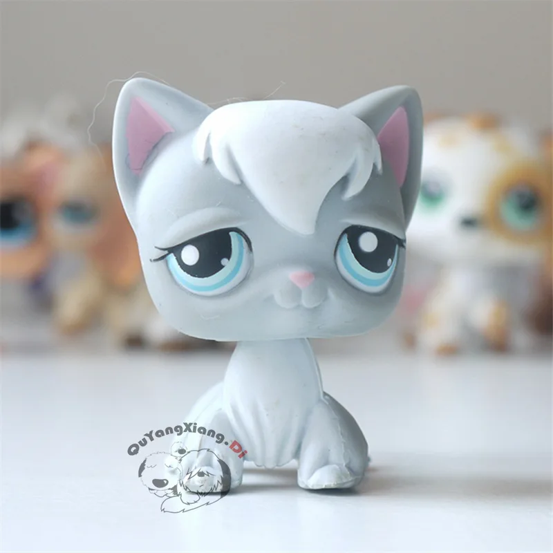 

CWM027 Pet Shop Animal White hair cat doll action Figure kitten