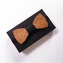 Дизайн Модные Роскошные ручной работы деревянный лук Галстуки бабочка галстуки для мужчин геометрический деревянный галстук-бабочка галстук