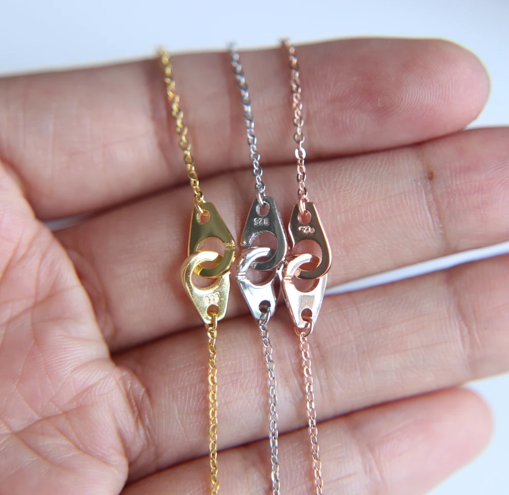 Новинка, изысканные ювелирные изделия из серебра 925 пробы, подарок, пара звеньев, цепочка, браслет из серебра