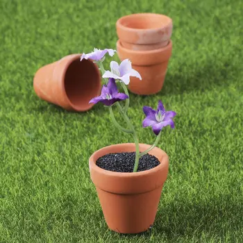 

10Pcs Small Mini Terracotta Pot Clay Ceramic Pottery Planter Cactus Flower Succulent Pots Great For Plants Crafts Wedding Favor