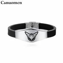 Браслет Canuomen с логотипом капитана Марвел, 5 стилей, браслеты из нержавеющей стали с супергероями, подарки для мальчиков, регулируемый браслет, ювелирное изделие
