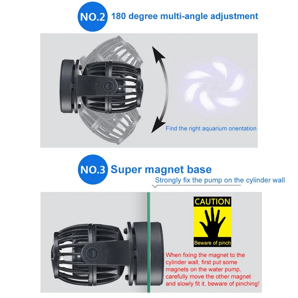 Marine Aquarium Wireless Wave Maker Smart Controller Impeller Pump Reef Marine Fish Ponds SW-2 SW-4 SW-8 SW-15 Water Pumps
