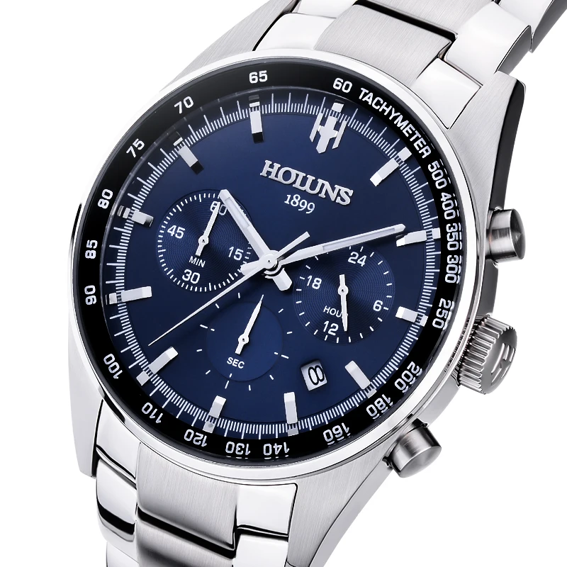حار دروبشيب 100% الصلب الكامل الرجال ووتش العسكرية ساعات المعصم كرونوغراف أزياء الرجال ساعة رياضية للماء Relogio Masculino