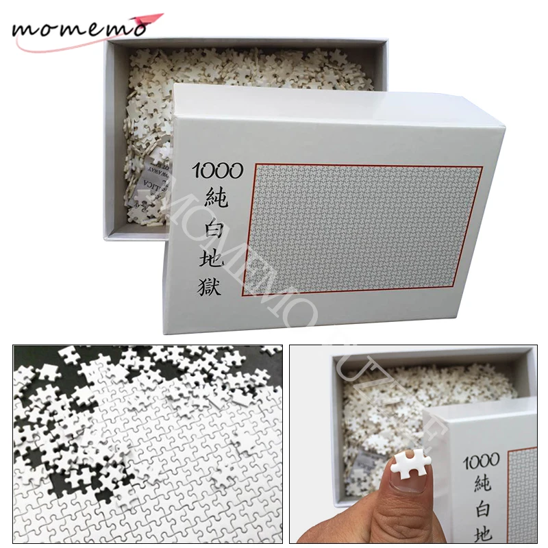 MOMEMO Белый Ад головоломки 1000 шт. деревянные для сборки взрослых игры