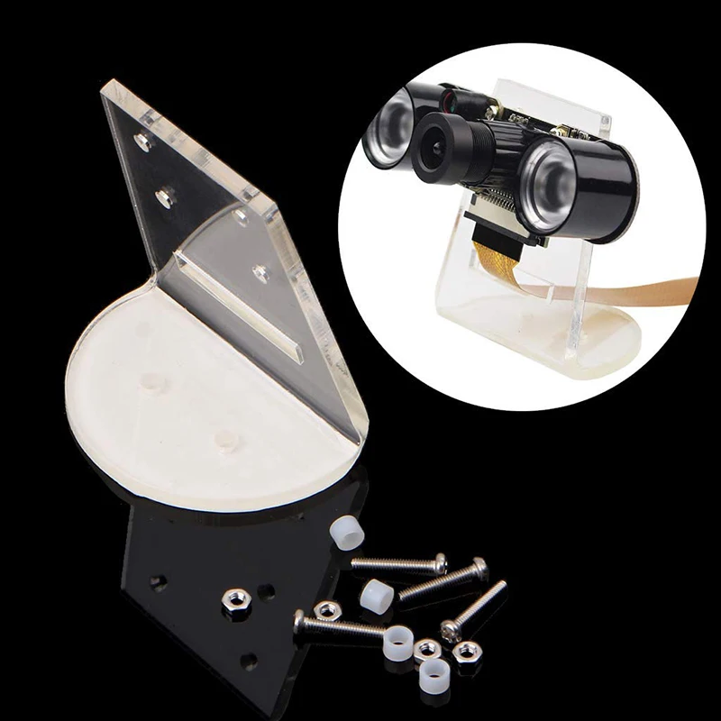 

For Raspberry Pi 3 B+/ 3 Mounting Bracket Transparent Acrylic Holder Camera Mount Bracket