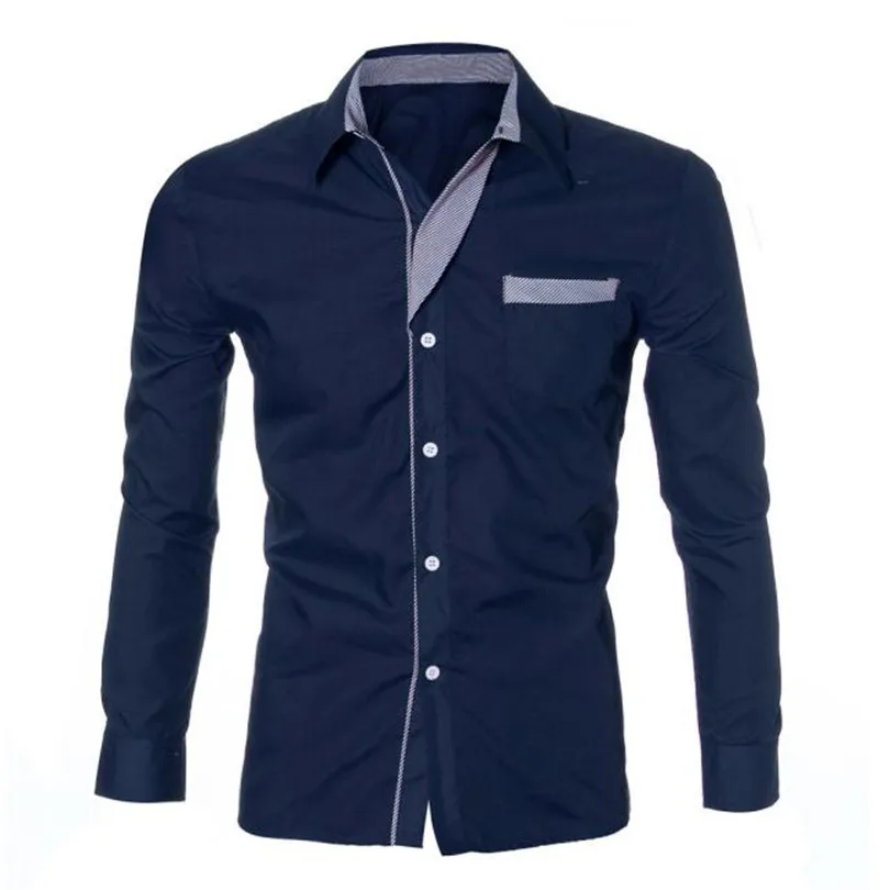Men Autumn Winter Luxury Brief Casual Fashion Men Shirt Cotton Linen Beach Loose Fit Long Sleeve Business Blouse Tops #4M27 (16)