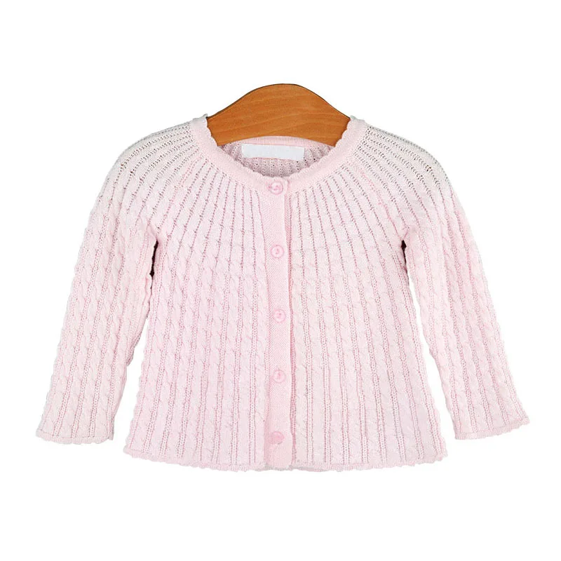 Buy Baby Girls Cable Knit Button Cardigan Pink Sweater