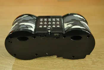 

FM Radio USB / TF Card Speaker MP3 Music Player camouflage telescope card speaker portable audio sound adjustment audio input
