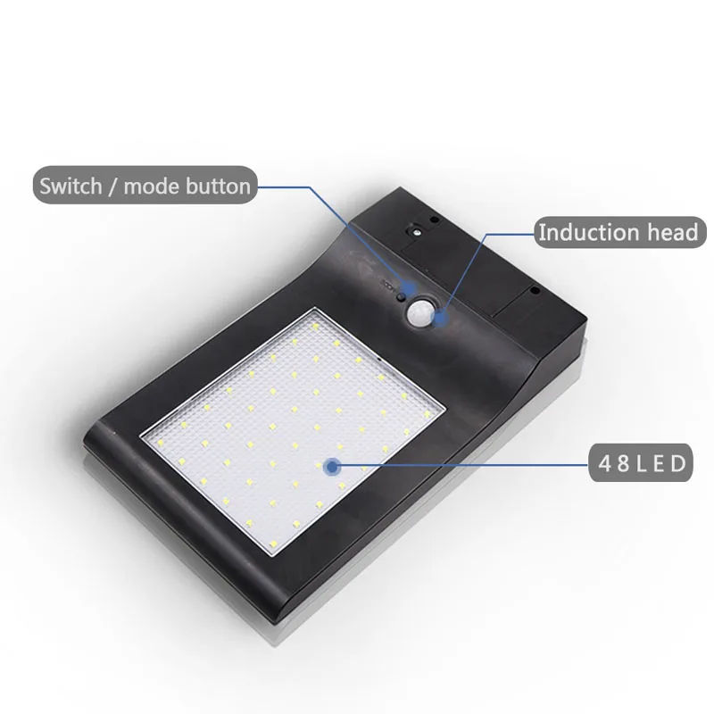 Waterproof 48LED soco Solar Wall Lamp  (4)