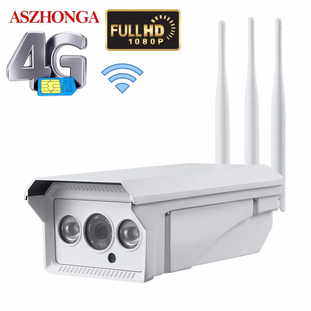 30 Вт солнечная панель CCTV Wi Fi IP камера 1080P HD 3G 4G sim карта наружная Водонепроницаемая