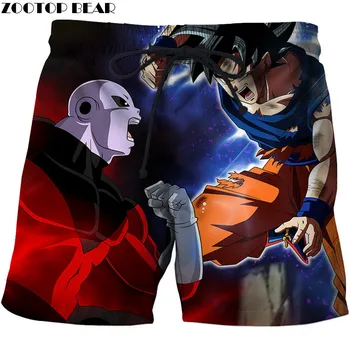 

3D Print T-Short Men Fitness Breathable Casual Dragon Ball Bermuda Male Board Shorts Summer Surfing Beach Quick Dry ZOOTOP BEAR