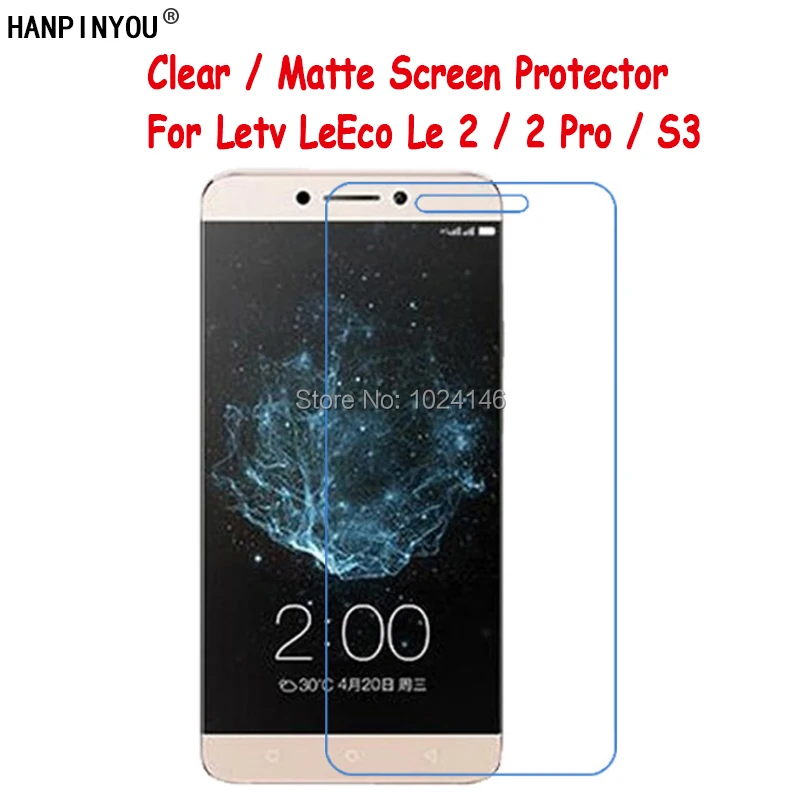

New HD Clear / Anti-Glare Matte Screen Protector For Letv LeEco Le 2 / 2 Pro / S3 5.5" Protective Film Guard With Cleaning Cloth