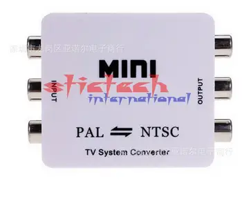 

by dhl or ems 50pcs Mini HD PAL NTSC Mutual Conversion TV System Converter Adapter for Single-format Video Equipment
