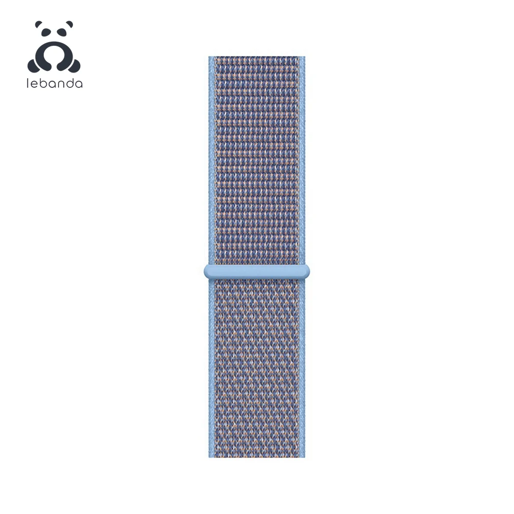 Lebanda Sport loop для apple watch 5, 4, 3, 2, 1, ремешок для iwatch 38, 40, 42, 44 мм, тканый нейлоновый ремешок, Аляска, синий - Цвет ремешка: Cerulean