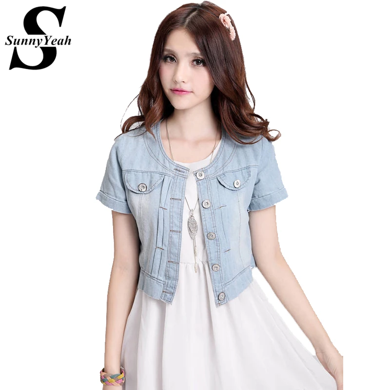 

SunnyYeah 2019 New Arrival Fashion Denim Jacket Women Vintage Coat jaquet Jeans Jacket Plus Size Ladies Basic Coats Female 3XL