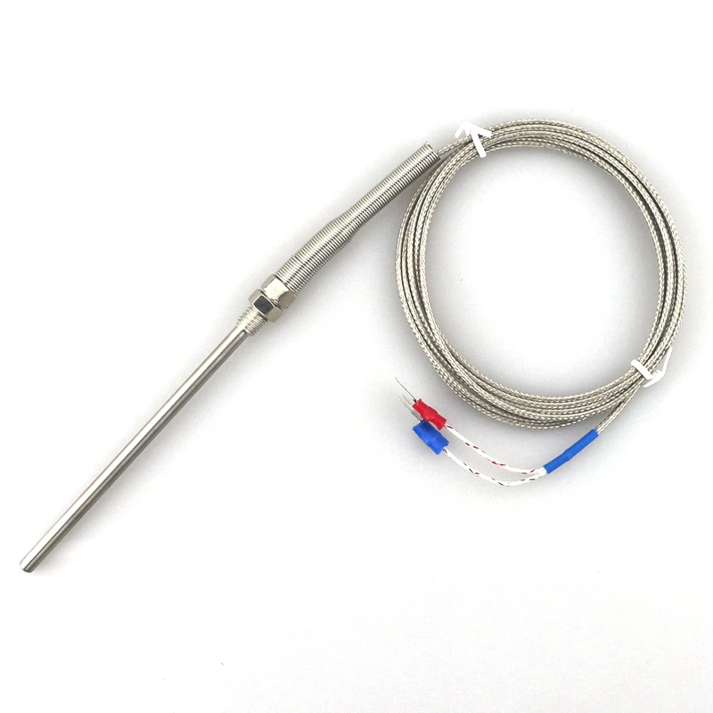 High Quality 0~400 C K type Thermocouple Probe 100mm Sensors 1.8m Cable Temperature Probe Sensor