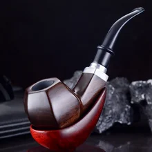 Прочный Деревянный Enchase курительная трубка табачные сигареты сигарные трубки подарок высококлассные съемная трубка из черного дерева