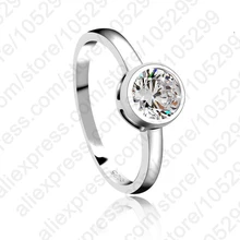JEXXI Fashion 925 Sterling Silver Jewelry Stylish Woman Wedding Stone High Quality Crystal CZ Classic Ring Free Shipping