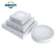 Светодиодная потолочная панель с регулируемой яркостью, Круглый квадратный AC85-265V, светодиодный панельный светильник, Потолочная квадратная Светодиодная панель SMD2835, Светодиодная панель для помещений