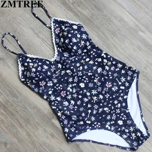 ZMTREE, новинка, бандаж с принтом, сдельный купальник, наборы, сексуальный цветочный купальник, женский кружевной боди, монокини, летний купальный костюм, XL