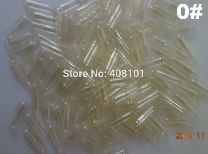 

1000pcs! 0# clear Transparent Vegetarian capsules! HPMC Celloluse Vegetable empty capsules size 0 (Closed&seperated Availabled)