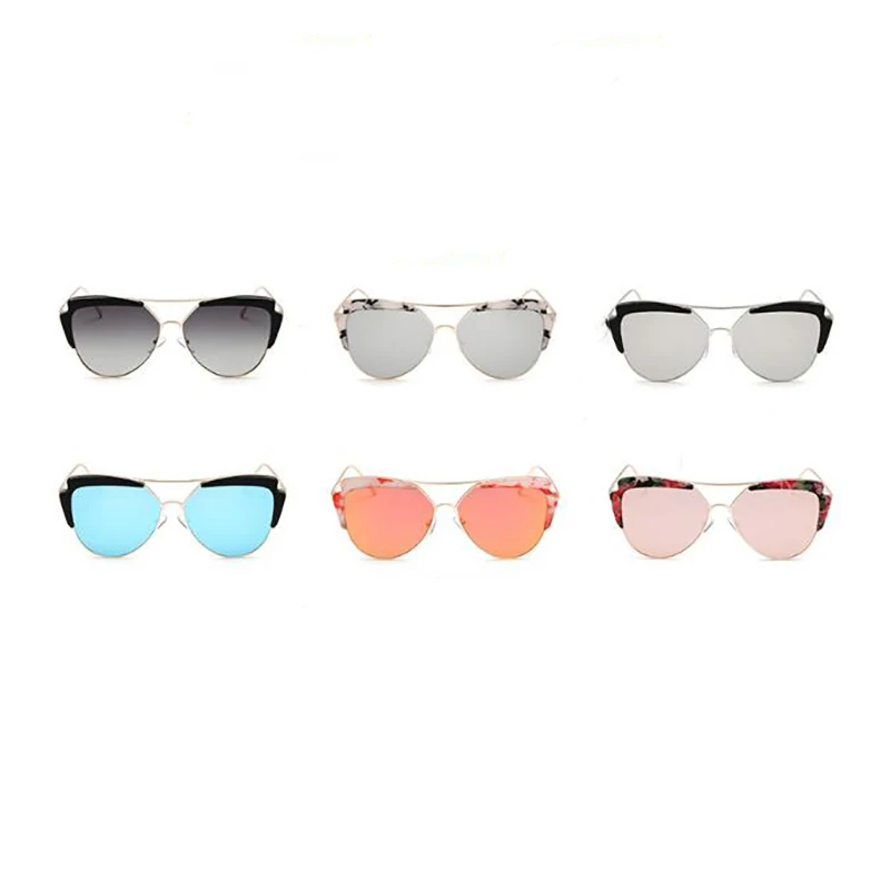 Женская Лето Защита от ультрафиолета красочная рамка ретро солнцезащитные очки