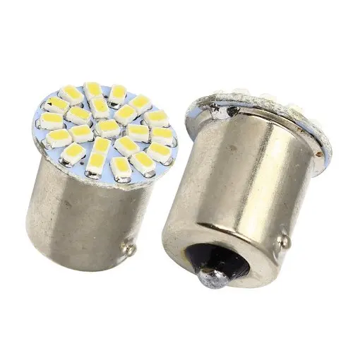 

20pcs S25 P21W BA15S 1156 22 SMD 3020 1206 LED 22SMD turn signal reverse light DC 12V White Red Blue Yellow