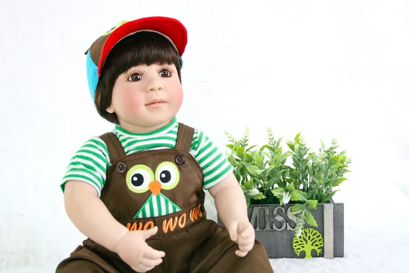 60 см Силиконовые Reborn Baby Doll игрушки Реалистичные 24 ''винил малыш живой Bebe ребенок подарок на день рождения для девочки Boneca Brinquedo Play House T