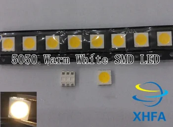 

1000pcs 5050 Warm White SMD/SMT 3-CHIPS LED PLCC-6 Super Bright lamp light High quality
