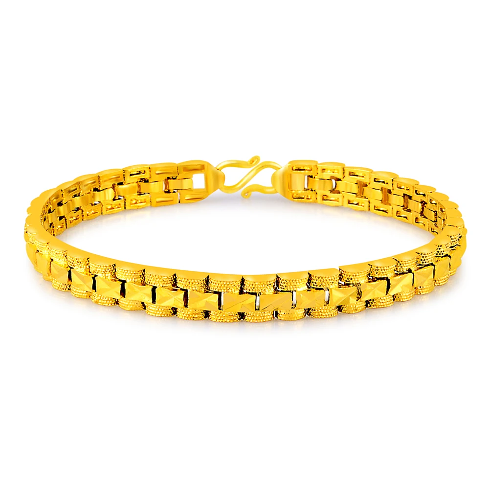 Charm Bracelets for Women Daily Wear Jewelry Fashion 24K Gold Color