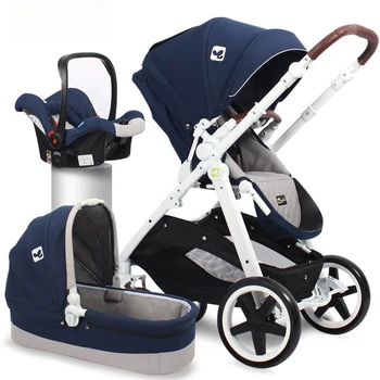 

2018 High View 3-in-1 with Car seat Coolbaby Dual-use Stroller Light Foldable Stroller Two-Way Stroller Shock-Up Baby Stroller