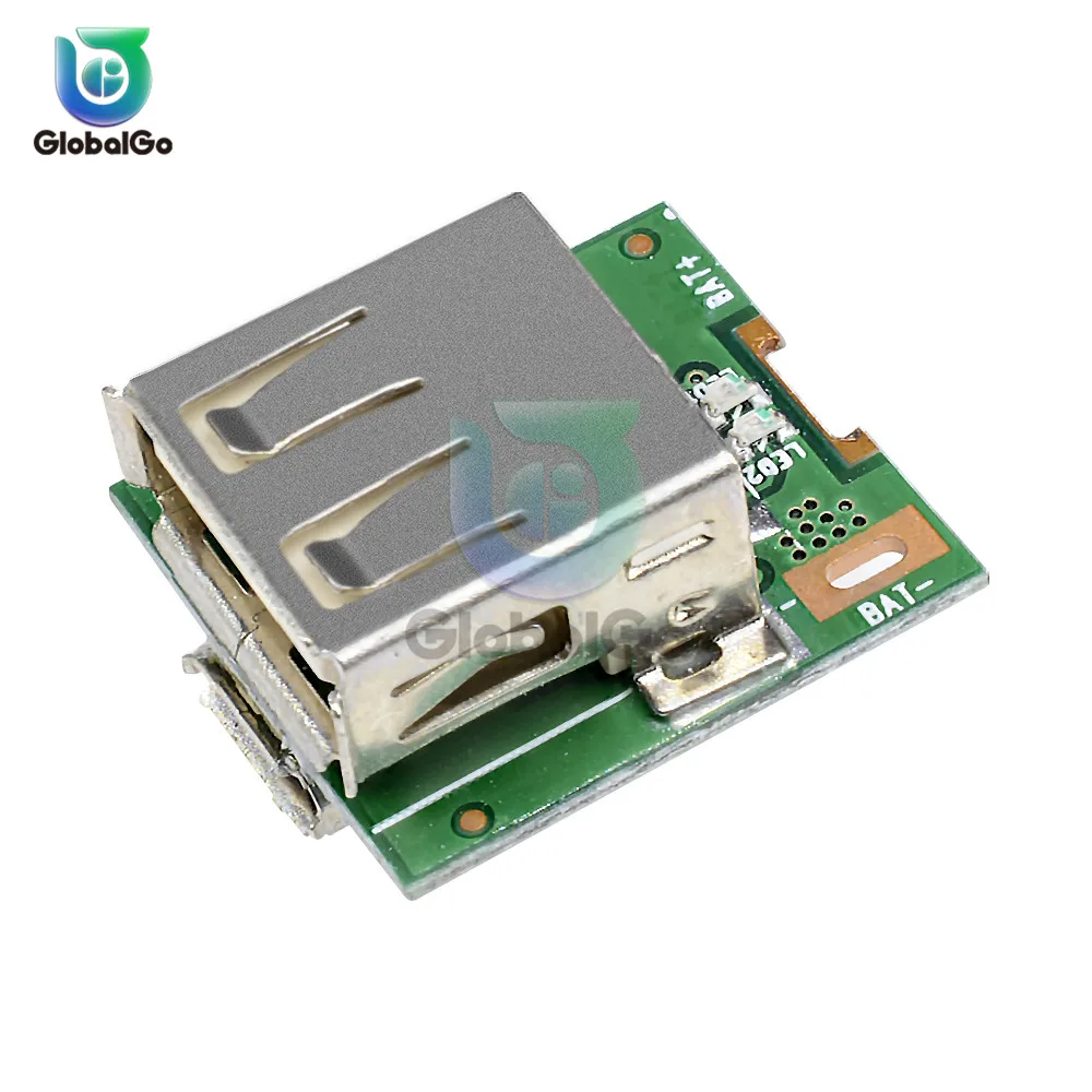Повышающий Модуль питания USB преобразователь с защитой от зарядки литиевая