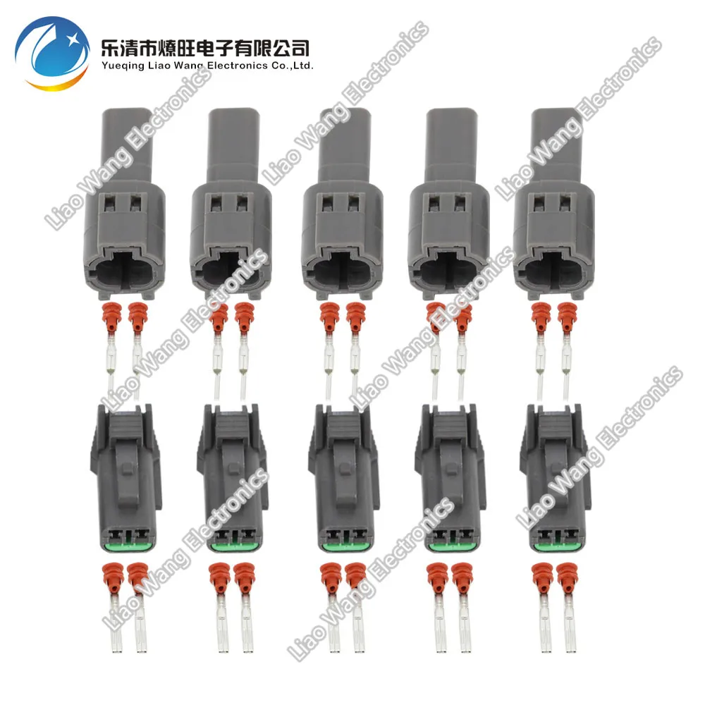 5sets/lot 2 Pin KUM DJ7022C 1.5 11/21 Waterproof Sealed Automotive