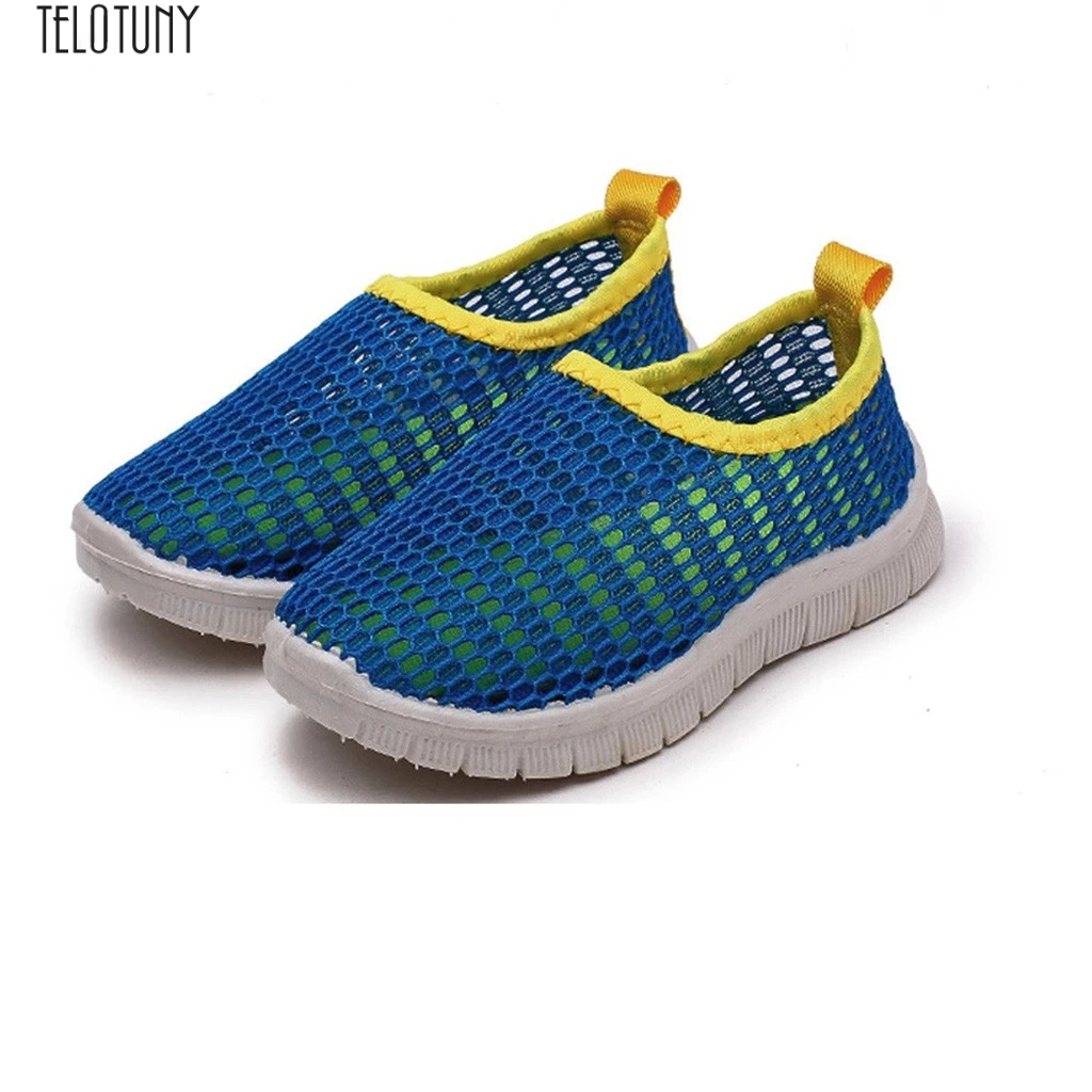 

TELOTUNY Infant Baby Boys Girls Mesh hole Breathable casual flat shoes kids ventilation Sport Run Sneakers Shoes Z0314
