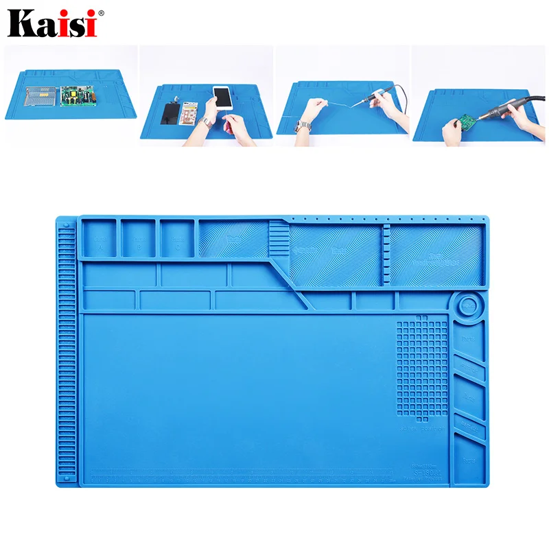 Heat-resistant BGA Soldering Station Soldering Pad Silicone Heat Gun Insulation Pad Repair Tools Maintenance Platform Desk Mat