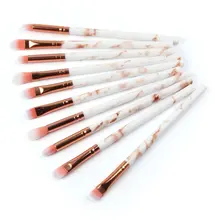 10 pcs/set Professional Marbling Makeup Brushes Set Eyeshadow Eyeliner Concealer Brush Mini Make Up Brush Cosmetic Tool Kit 9pcs professional makeup make up cosmetic brush set kit tool with leather bag