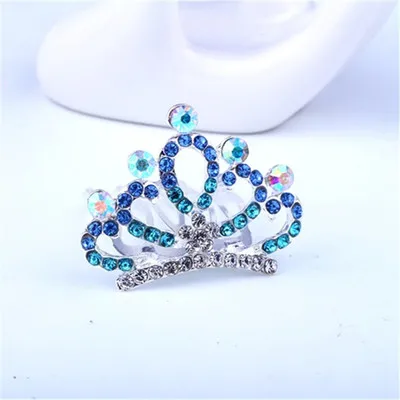 Детская украшение Корона Diademas Para Bebe кристалл тиара Корона ободки малышей Принцесса аксессуары для волос Крещение Communio - Цвет: Другое