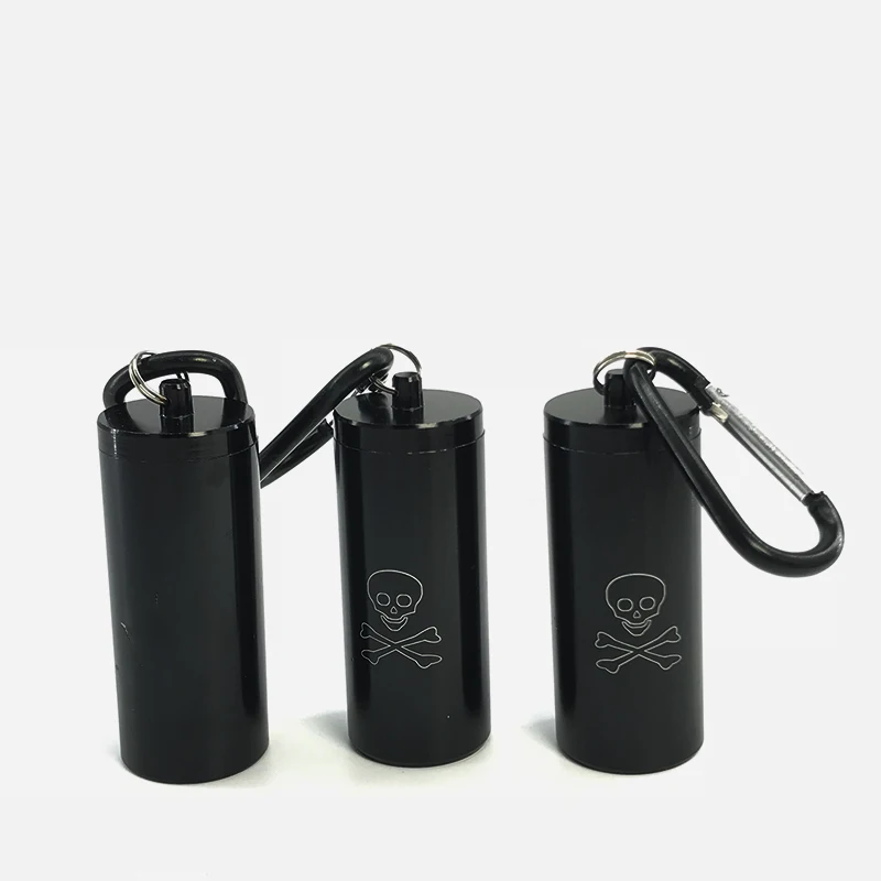 Portable Cylinder Ashtray Smokeless, Metal Body with Lid & Keychain