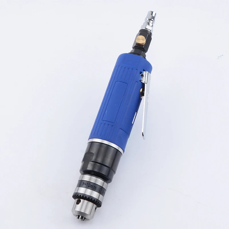 3/8 inch pneumatic straight drill 10mm rubber handle high quality industrial pneumatic drilling perforated pneumatic tools